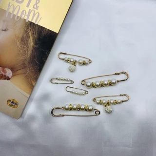 vintage jewerly เข็มกลัดไข่มุก เข็มกลัด เสื้อผ้า เข็มกลัดมุกคอคงที่สตรี2022ใหม่อินเทรนด์เอว Pin อุปกรณ์เสริมกางเกง