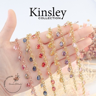 พร้อมส่ง!! สร้อยข้อมืออิตาลี18K สร้อยข้อมือสีทอง18K สร้อยข้อมือเกาหลีทอง24K สร้อยข้อมือ XUPINGใส่อาบนำ้ได้ ไม่ลอก ไม่ดำ