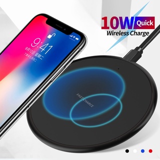 ที่ชาร์จไร้สาย 10W Qi USB ชาร์จเร็ว สําหรับ Samsung Huawei