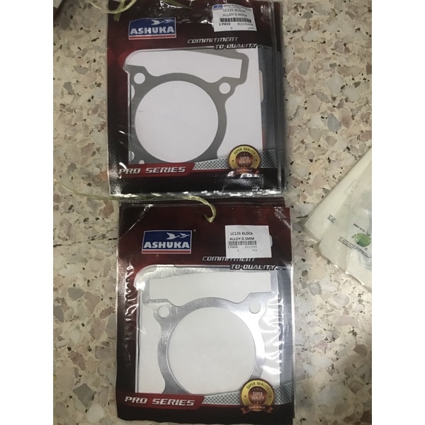 ASHUKA LC135 ALLOY BLOCK GASKET 0.2/0.4/0.6MM