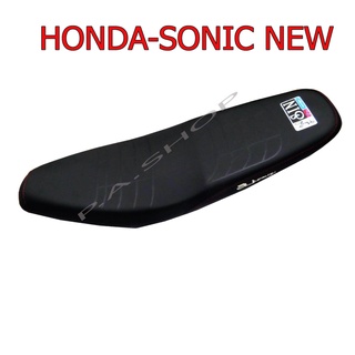 A เบาะแต่ง เบาะปาด เบาะรถมอเตอร์ไซด์สำหรับ HONDA-SONIC NEW หนังลายดรีม ด้ายแดง งานเทพ