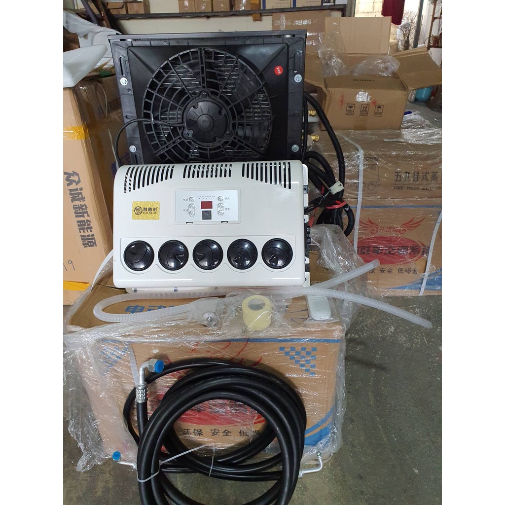 แอร์DC24Vติดตั้งในรถติดตั้งในบ้านก็ได้8000btuขนาดห้อง3*3ตรม