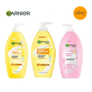 Garnier Body การ์นิเย่ บอดี้ เซรั่ม ผลิตภัณฑ์บำรุงผิวกาย 400 มล. ( แพ็คคู่ )