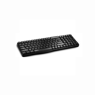 E1050 USB Wireless Keyboard (คีย์บอร์ดไร้สาย) -Black  11766 , WIRELESS KEYBOARD BLACK