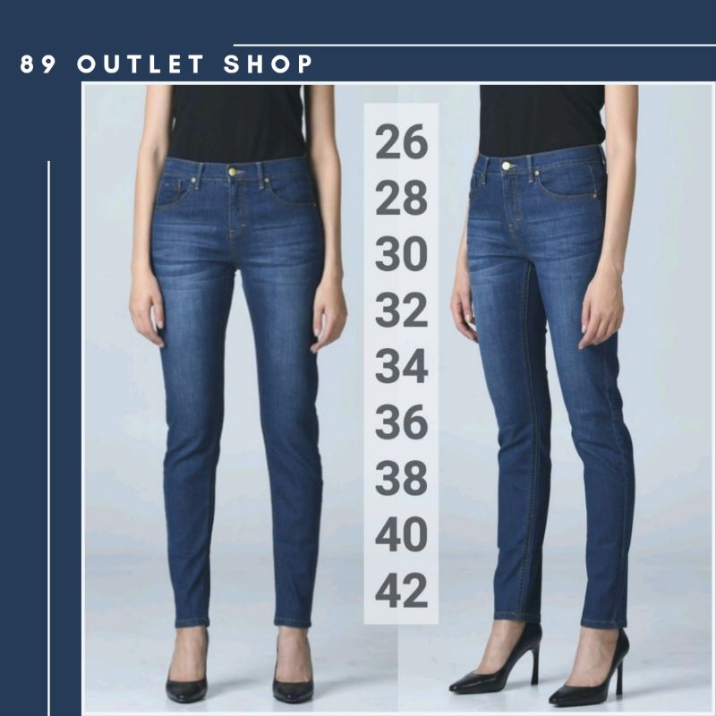 ยีนส์ยืดไซส์ใหญ่ งาน OUTLET ยืดได้ ทรงเดฟ สีเข้มกัดลาย กางเกงยีนส์ไซส์ใหญ่ กางเกงคนอ้วน ไซส์ 26-44 นิ้ว