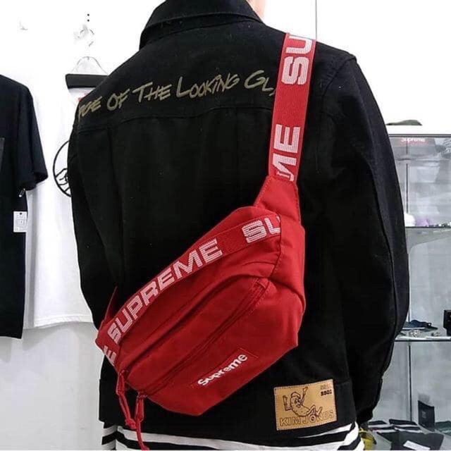 Supreme Waist Bag Ss18 Red ของแท้💯 | Shopee Thailand