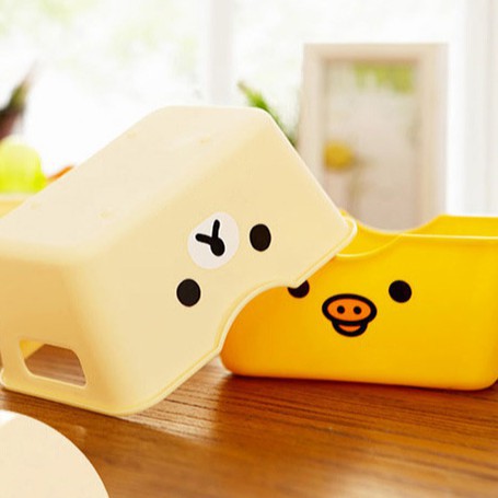 ขายส่ง (KILA BEAR TRAY) กล่องพลาสติกหมี Rilakkuma Lovely