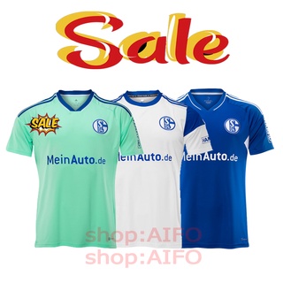 เสื้อกีฬาแขนสั้น ลายทีมชาติฟุตบอล FC Schalke 04 Jersey 22 23 ชุดเหย้า คุณภาพสูง สําหรับผู้ชาย