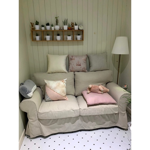 ❌หมด❌ ผ้าคลุม EKTORP เอียคทอร์ป โซฟา2ที่นั่งIkea *มือ 2*