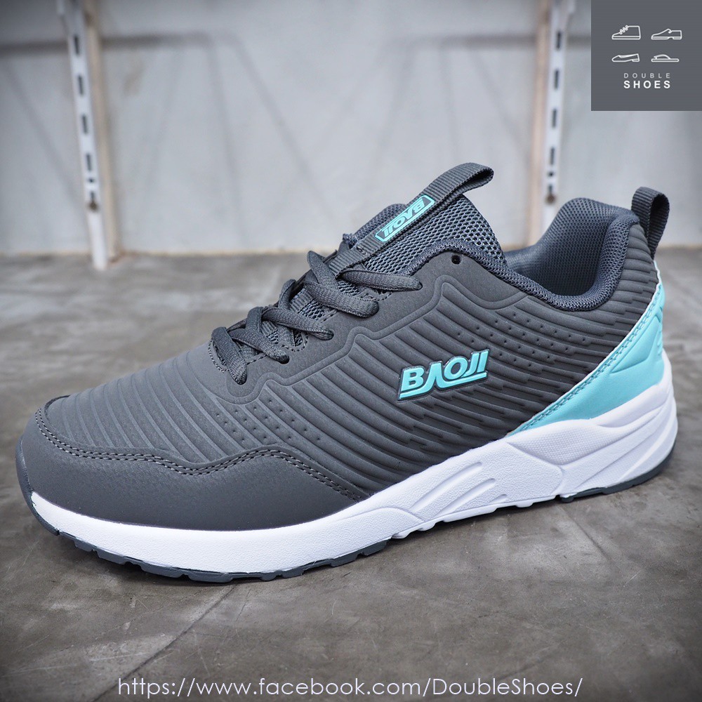 รองเท้าวิ่ง รองเท้าผ้าใบผู้หญิง BAOJI รุ่น BJW398 สีเทาฟ้า ไซส์ 37-41