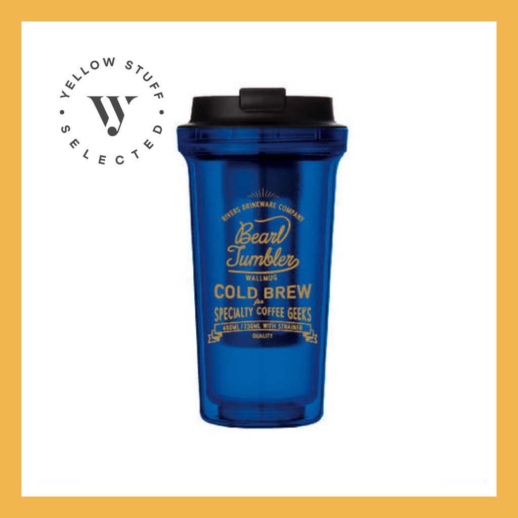 RIVERS DRINKWARE Cold Brew Tumbler 14 oz สำหรับทำ cold brew กาแฟ แบบพกพา จาก ประเทศญี่ปุ่น กระ