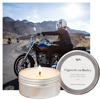 MN FORMULA Travel Candle กลิ่น Cigarette on Harley เทียนหอมพกพาสำหรับเดินทาง กลิ่นของคนรักอิสระ