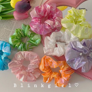 💖 Candy Scrunchie 💛🧡💜 รุ่นนี้ปังมาก ยางรัดผมตัวผ้าเป็นผ้ามันวาวๆ สีสดใสน่ารักทุกสี มี 8 สีน้า