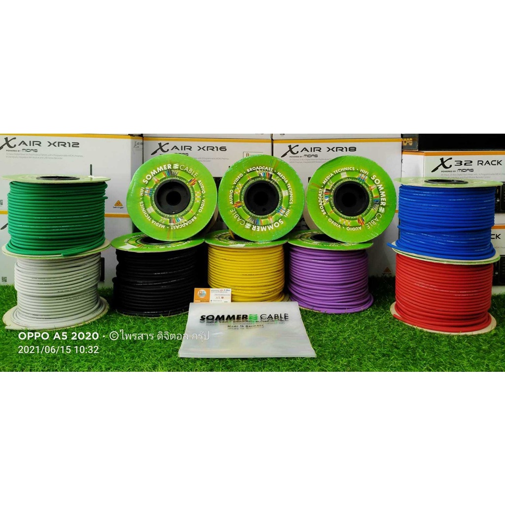 TS to XLR(ผู้) LIDGE Un-Balance สายสัญญาณ พร้อมใช้ SOMMER ขนาด 2x0.22mm ขนาด 70cm,1m.1.5m.2m เลือกสีได้ - รูปที่ 5