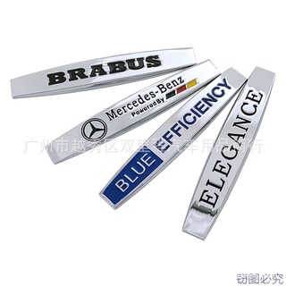 สติกเกอร์ตราสัญลักษณ์ BRABUS Fender ELEGANCE สีฟ้า สําหรับตกแต่งรถยนต์