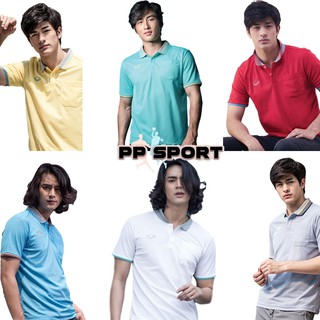 เสื้อโปโลผู้ชายคอปกแขนสั้น (มี10 สี) แกรนด์สปอร์ต grand sport 012568 ผ้า polyester size S-3XL(4L)