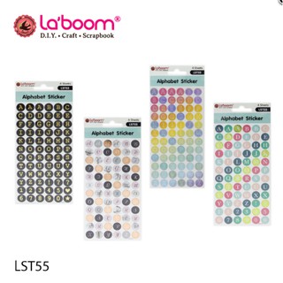 Laboom สติกเกอร์ ตัวอักษรอังกฤษ อัลฟาเบท ลาบูม LST55