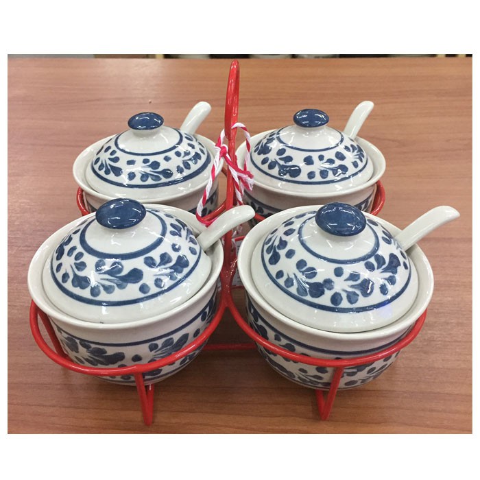 พวงเครื่องปรุงเซรามิก (พวงพร้อมโถในชุด) - รูปที่ 2