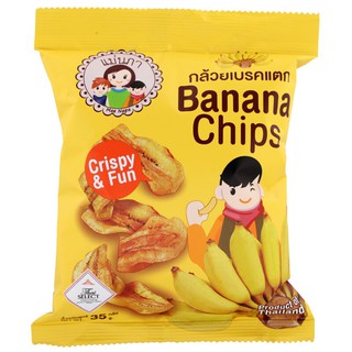 แม่นภากล้วยเบรคแตก 35กรัม Mae Napa Cracked Banana 35g.