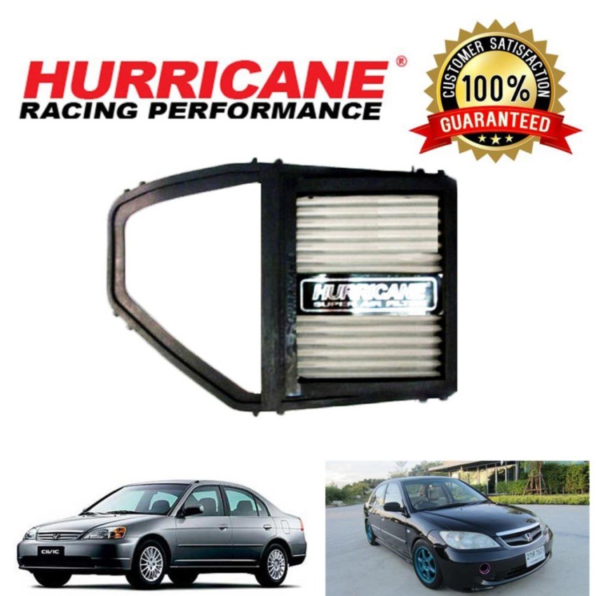 Best saller Hurricane 84-racing กรองอากาศ สเตนเลส civic2001-2005 , Dimension,ESเครื่อง 1.7 อะไหร่รถ มอไซด์ ชิ้นส่วนมอไซด์ โลโก้รถ logoรถ คันสตาร์ทเดิม สายเร่งชุด อุปกรณ์แต่งรถ