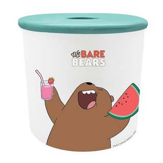 กล่องใส่ทิชชู่ม้วนกลม MICRON WARE WE BARE BEARS 1618 อุปกรณ์จัดเก็บในครัวอื่นๆ TISSUE ROLL BOX MICRON WARE WE BARE BEARS