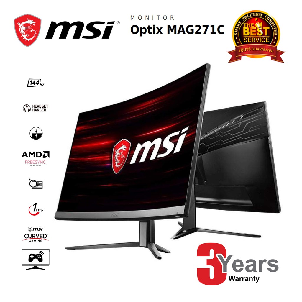 MSI Optix MAG271C 27'' 144hz Curved Gaming Monitor