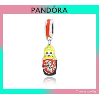 Pandora จี้ลูกปัดเงินแท้ 925 รูปตุ๊กตา Matryoshka สําหรับทําเครื่องประดับ สร้อยข้อมือ DIY p825