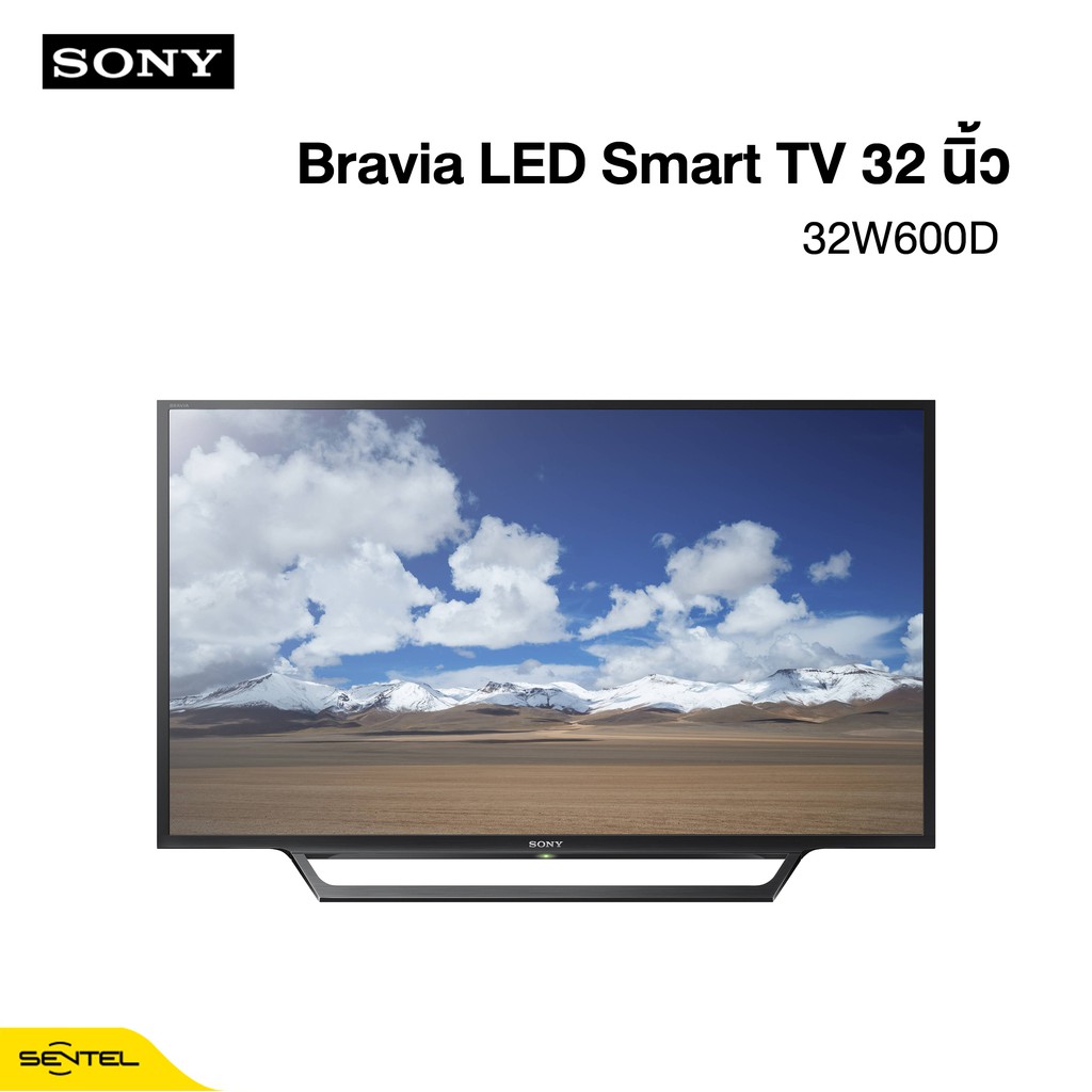 [พร้อมส่ง] Sony Bravia LED Smart TV รุ่น 32W600D 3 นิ้ว HD( ประกันศูนย์ไทย 1 ปี )