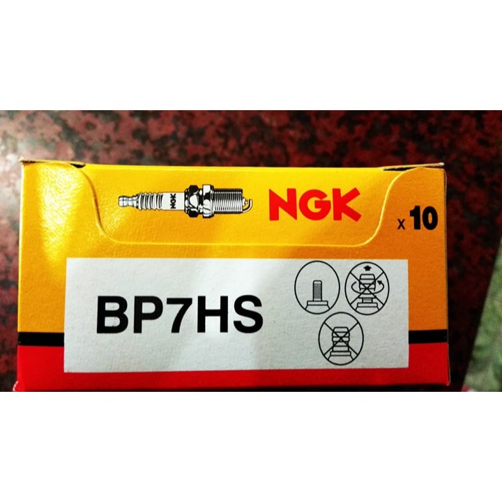 หัวเทียน NGK BP7HS  ราคา 1 หัว ใช้กับ Kawasaki Tuxedo110/Cosmo100/Neon / รถYAMAHA 2จังหวะ
