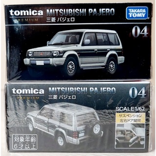 sh โมเดลรถโทมิก้าขนาดเล็ก Tomica Premium 🔅 No.04 Mitsubishi Pajero มิตซูบิชิ ปาเจโร่ Scale 1/64 ใหม่ กล่องสวยในซีล