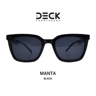 DECK แว่นตากันแดด รุ่น MANTA - BLACK ของแท้ ประกันศูนย์ 1ปี