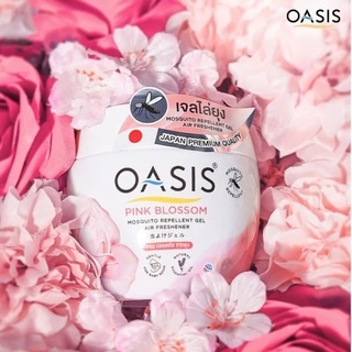 โอเอซิส เจลหอมปรับอากาศ สูตรไล่ยุง กลิ่น พิงค์ บลอสซั่ม 180 กรัม OASIS MOSQUITO REPELLENT GEL PINK BLOSSOM 180g