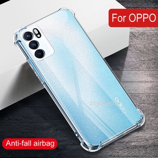 เคสโทรศัพท์มือถือแบบใส กันกระแทก สําหรับ OPPO Reno 7Z 7 Pro 7Pro Reno 6 Pro 5Pro 5G 6Z 6Pro+ Reno 5 Pro 4se 5F 5Lite