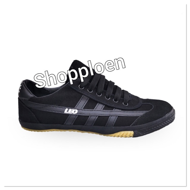 รองเท้าผ้าใบสีดำ ลีโอ F70 (31-45)