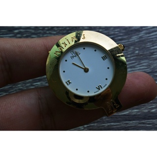 นาฬิกา Vintage มือสองญี่ปุ่น MAZIM de Paris ระบบ Quartz Swiss Made ทรงจี้ สภาพดี ใช้งานได้ปกติ หน้าปัด 38mm