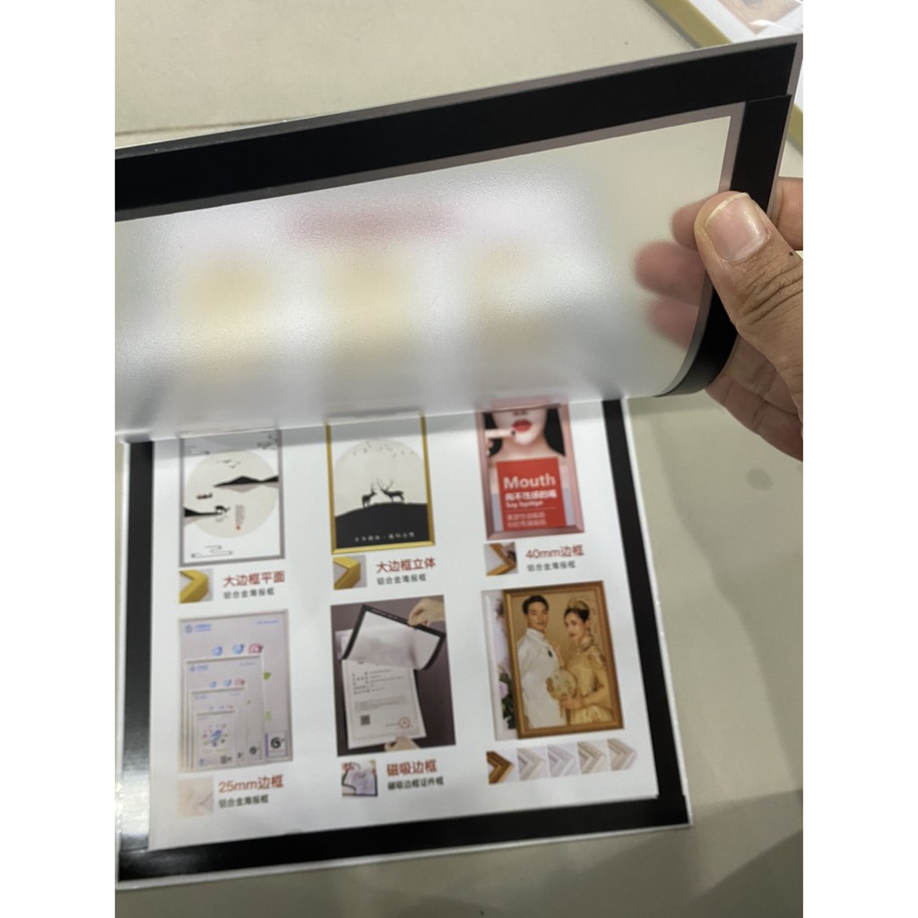 ป้าย ป้ายติดผนัง กรอบป้ายติดผนัง ขอบแม่เหล็ก ป้ายขนาด A6, A5, A4, A3 สินค้าในไทย - รูปที่ 7