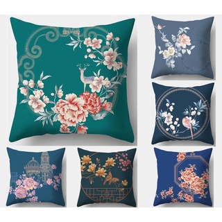 &lt;COD&gt; ปลอกหมอน ลายองค์ประกอบจีน 60×60.50×50.45×45.40×40.ปลอกหมอนอิง ผ้าฝ้าย สําหรับตกแต่งบ้าน โซฟา