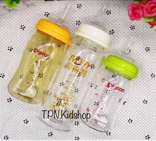 👶🏼พร้อมส่ง⭐️หลอดหัดดูด คอกว้างคอแคบ 💥ซื้อครบ 3 ชิ้น ฟรีแปรงล้างหลอด💥อะไหล่ขวดนม