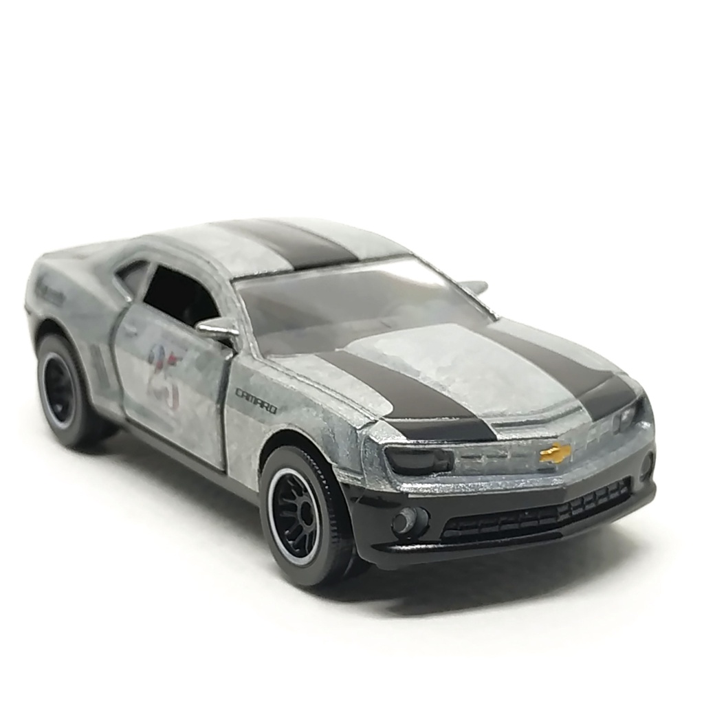 Majorette Chevrolet Camaro - 25yrs Takashimaya - Silver Color /Wheels D6CSBWL /scale 1/62 (3 inches)
