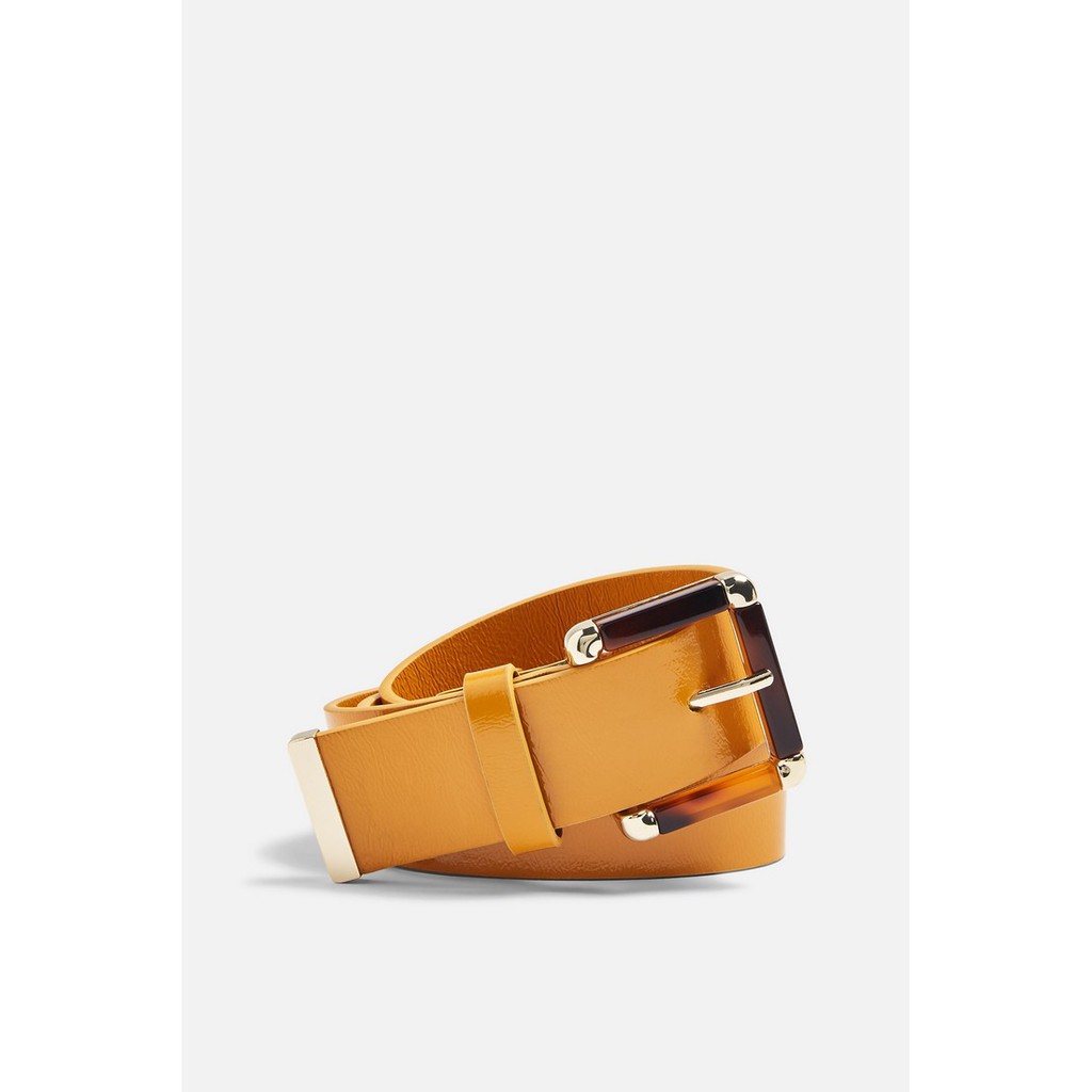 TOPSHOP เข็มขัด Tortoiseshell Inlay Buckle รุ่น 19X12PMUS สีเหลือง