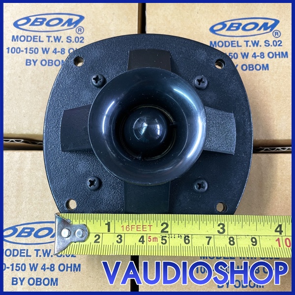 ทวิตเตอร์ เสียงแหลม OBOM TW.S02 (100-150W) จำนวน 1 ตัว  แหลมจรวด 4x4 นิ้ว ลำโพง เสียงแหลม