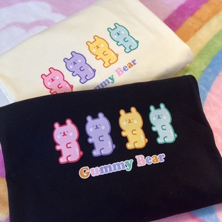 🔥[ใส่โค้ด WWMUJL ลดสูงสุด 40.-]| เสื้อยืด oversized | eat me im ur gummy bears 🐻