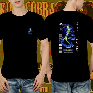 แขนสั้นcrew neckKing COBRA เสื้อยืด สีดํา กรมท่า สีขาว คุณภาพพรีเมี่ยม DISTRO S-XXXXL