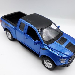 โมเดลรถยนต์ FORD OFF-ROAD DIECAST  ทำจากเหล็ก สัดส่วน 1:32 ประตู น้ำเงิน