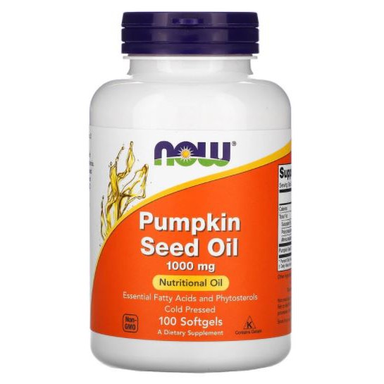 Now Foods, Pumpkin Seed Oil, 1000 mg [ 100 Softgels ] puritan's Pride Pumpkin Seed Oil, Life Extensi