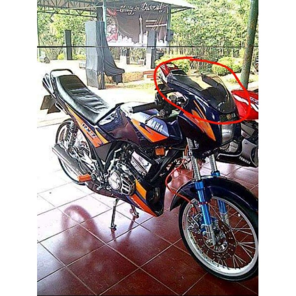 กระจกบังลม winsil visor โปร่งใส mica ฝาครอบหัวกระจกไฟหน้า yamaha Rz135 Rxz พลังงาน boss millennium m