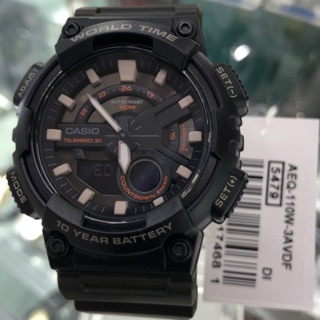 Casio AEQ-110W-3AVDF แท้ รับประกัน 1 ปี