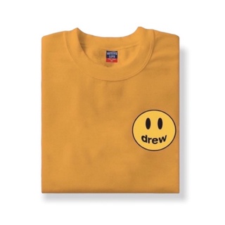 DREW SMILEY เสื้อสุนทรียศาสตร์ขนาดใหญ่/เสื้อยืดมินิมอลไซส์ Unisex X1K