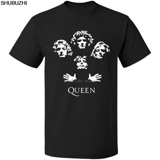 พร้อมส่ง เสื้อยืดลําลอง แขนสั้น พิมพ์ลายโลโก้ Queen Rock Band Bohemian Rhapsody Freddie Mercury Intage หลากสี สําหรับผู้