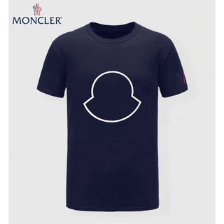 เสื้อยืดแขนสั้น ผ้าฝ้าย พิมพ์ลาย Moncler label คุณภาพสูง สําหรับผู้ชายสามารถปรับแต่งได้